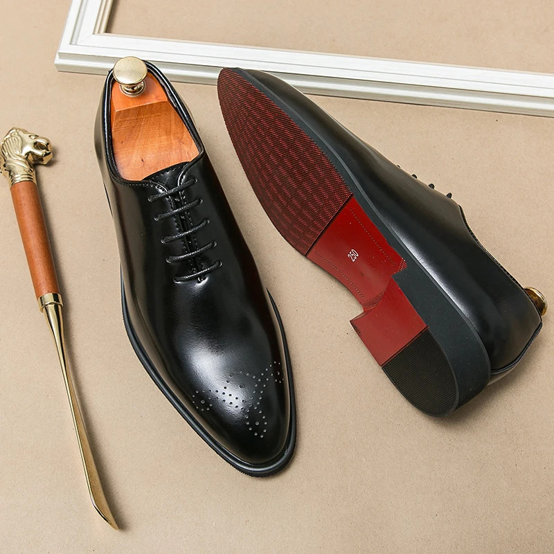Men Lace up Casual Formal Dress Shoes Comfortable Durable Handsome Shoes for Men