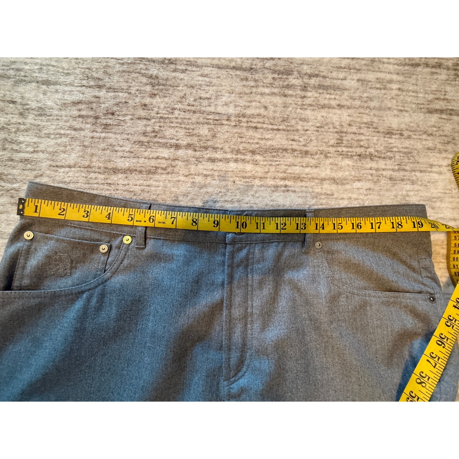 Brunello Cucinelli Gray 5-Pocket Wool Pants Men’s 56 IT US 40×33