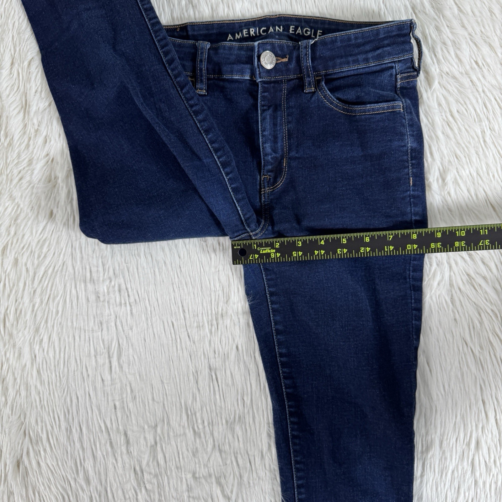 American Eagle Blue Dark Wash Hi-Rise Jegging Denim Jeans Women’s Size 4R