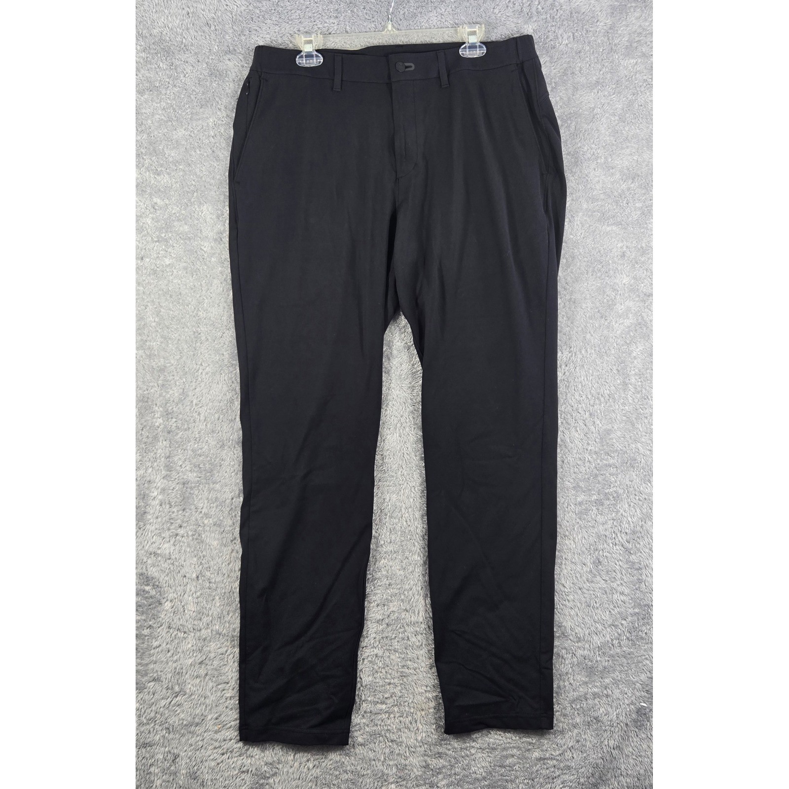 Public Rec All Day Every Day Pants Mens 36/34 Black Technical Chino Trousers