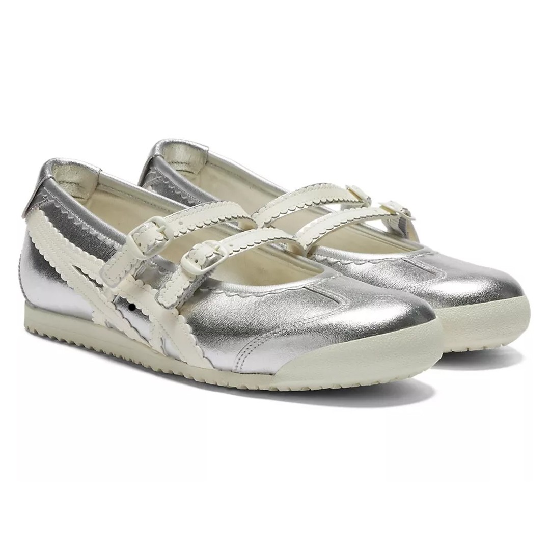 2025 Patou x Onitsuka Tiger Mexico 66 Tgrs Mary Jane Ballet Flats 118A2678-001