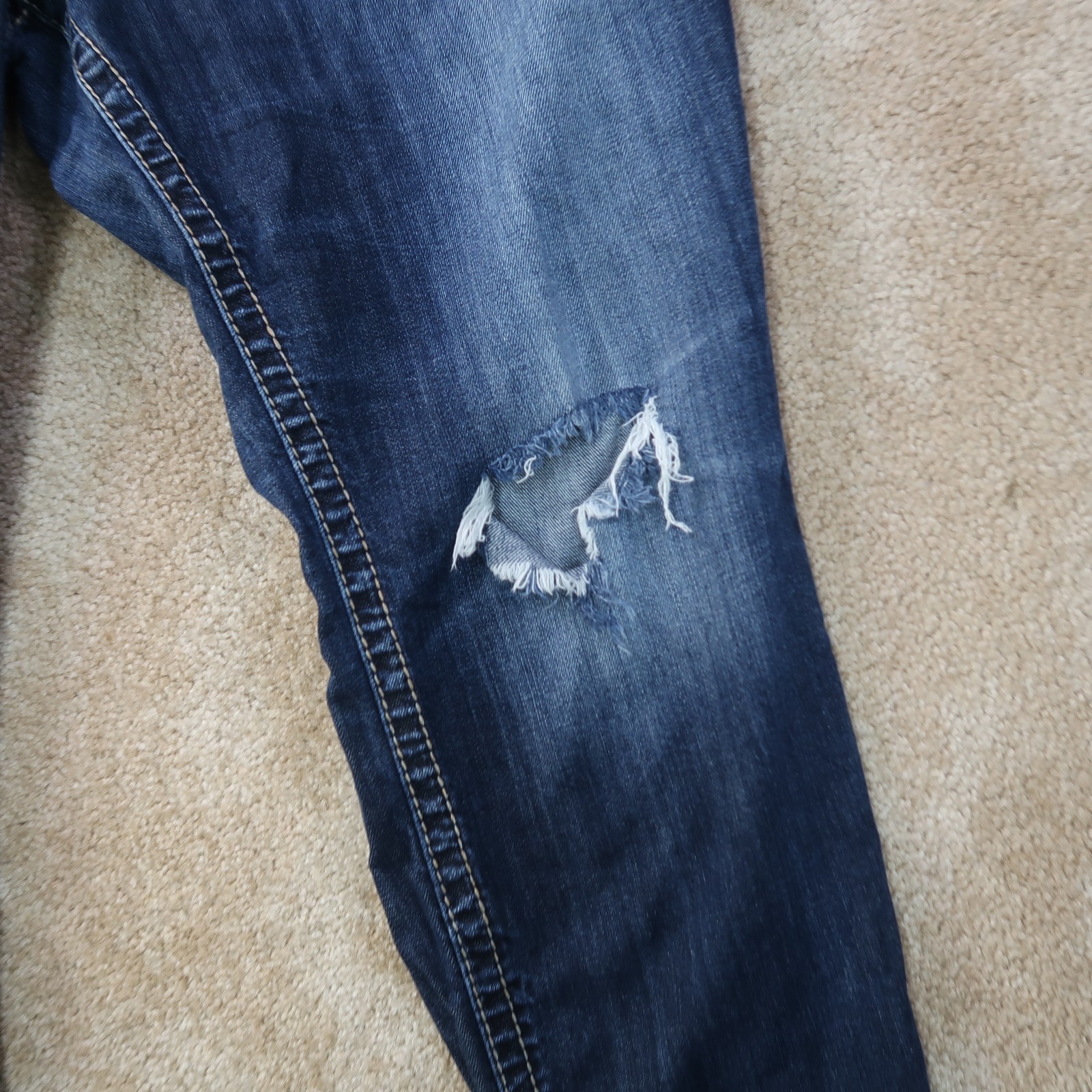 Silver Jeans Kelli Boyfriend Jeans Women’s 20×31 Dark Wash blue Denim