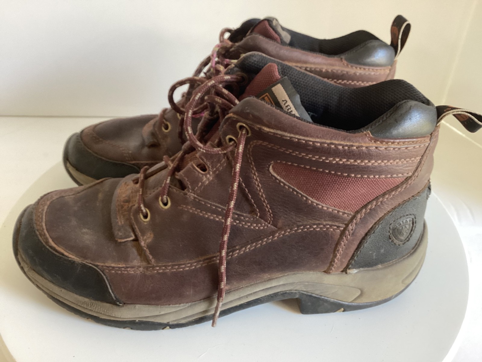 Ariat Terrain Cordovan ATS Work Boots Women 10B Brown Leather 10004138(70063)