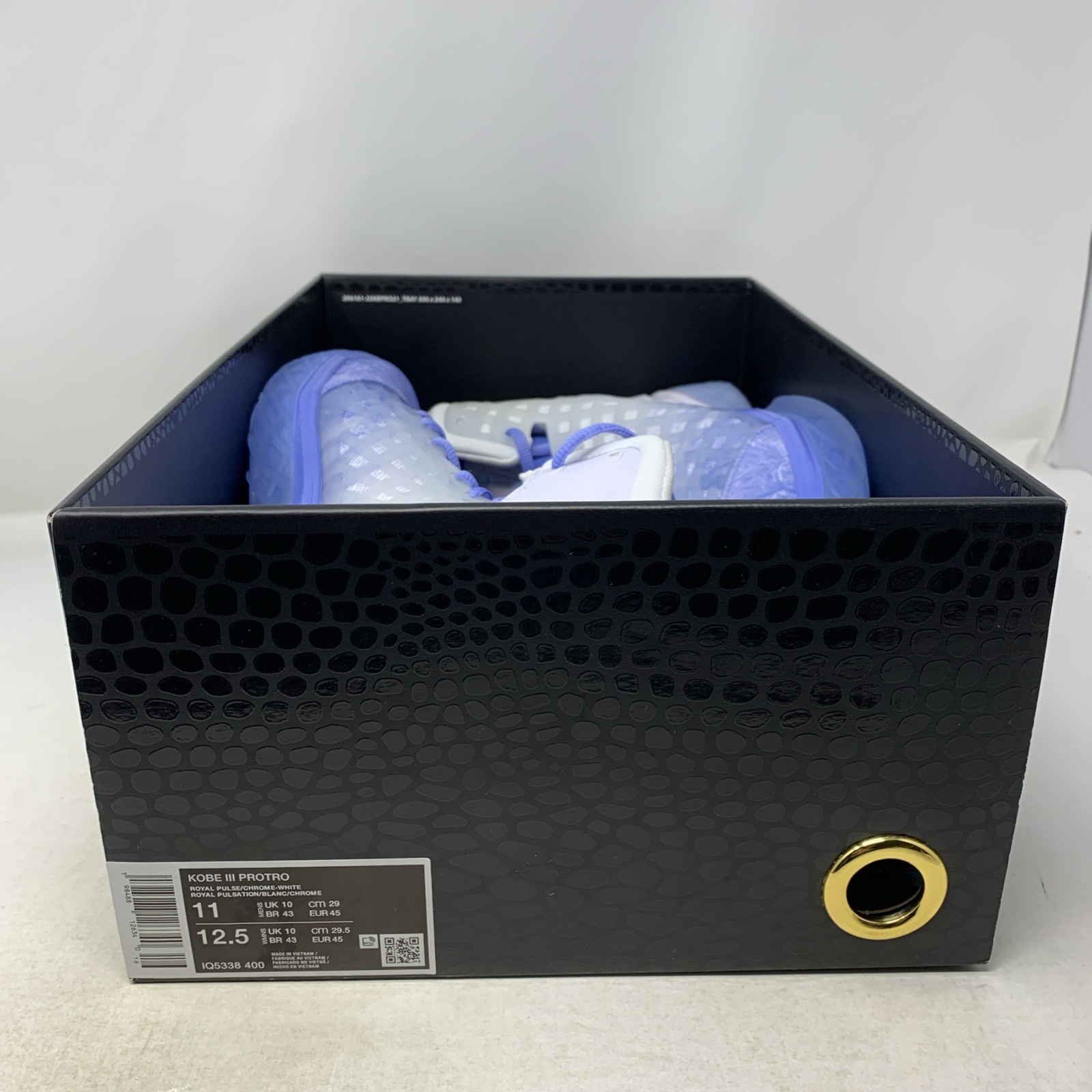 Nike Kobe 3 Protro ‘Christmas’ Royal Pulse White Sneakers, Size 11 IQ5338-400