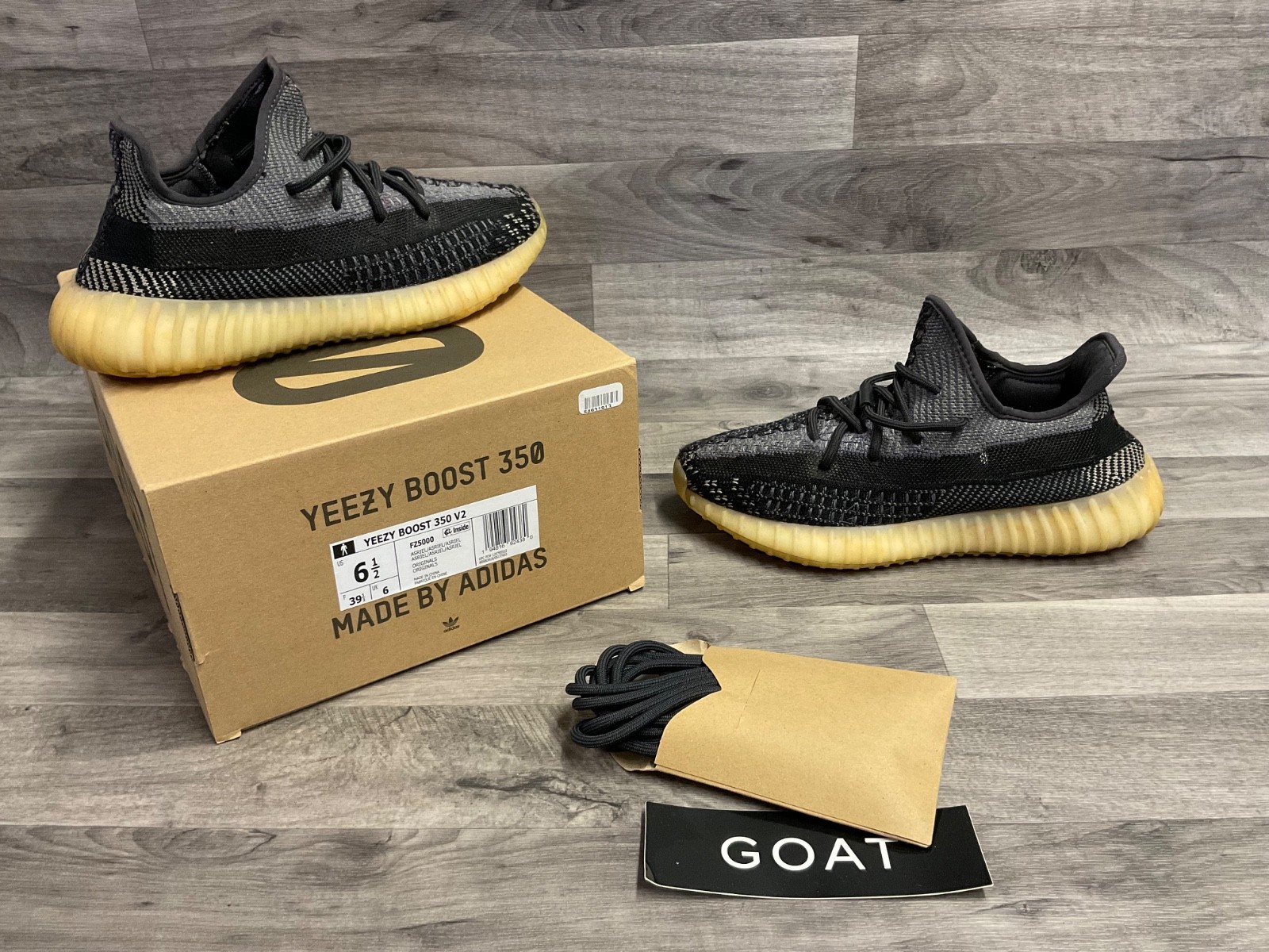 Adidas Yeezy Boost 350 V2 Carbon – FZ5000 – Men’s Size 6.5 – w/ Box