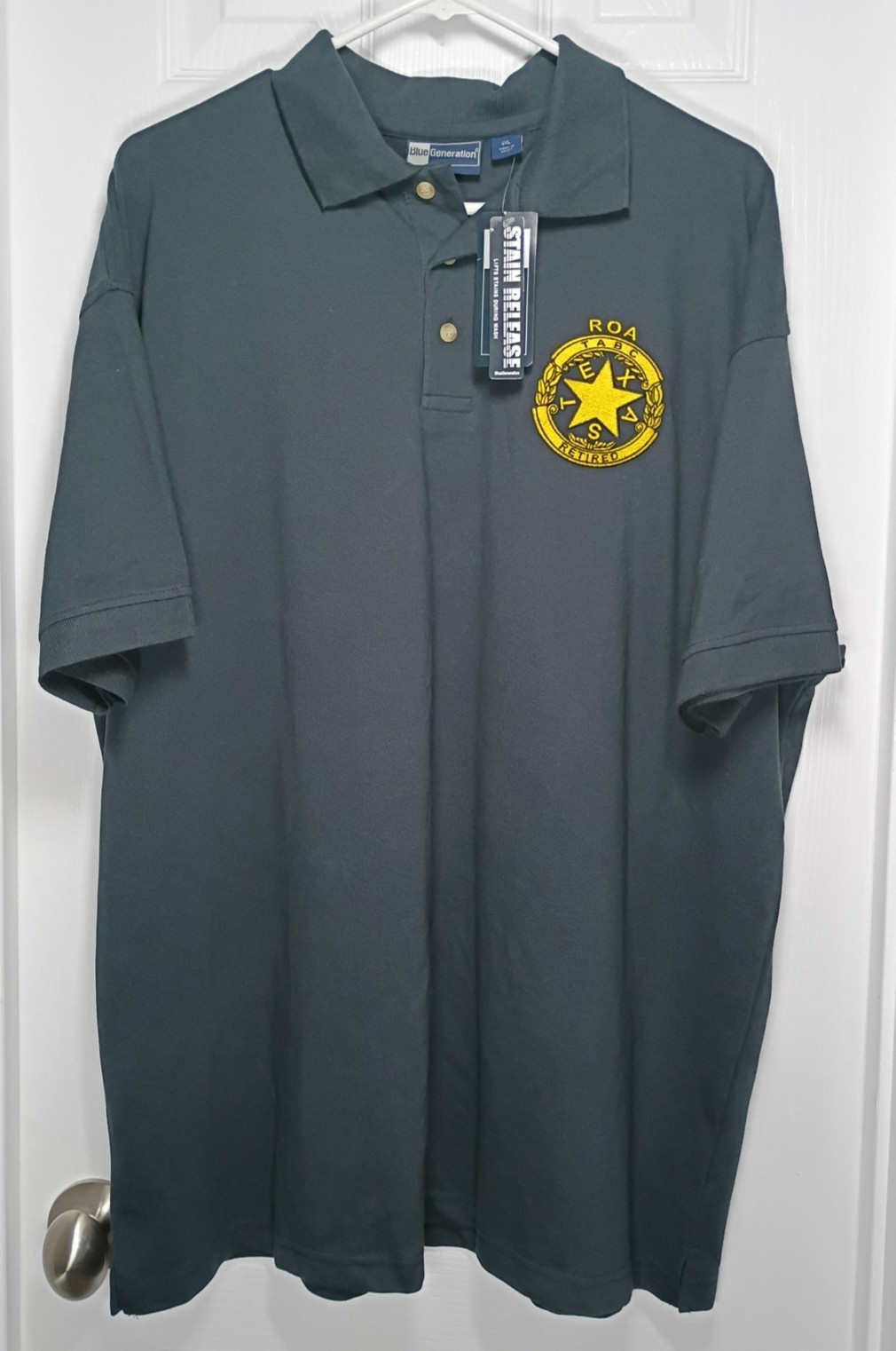 TABC ROA Retired Navy Blue Golf Polo Shirt Men’s 2XL Texas Blue Generation NWT