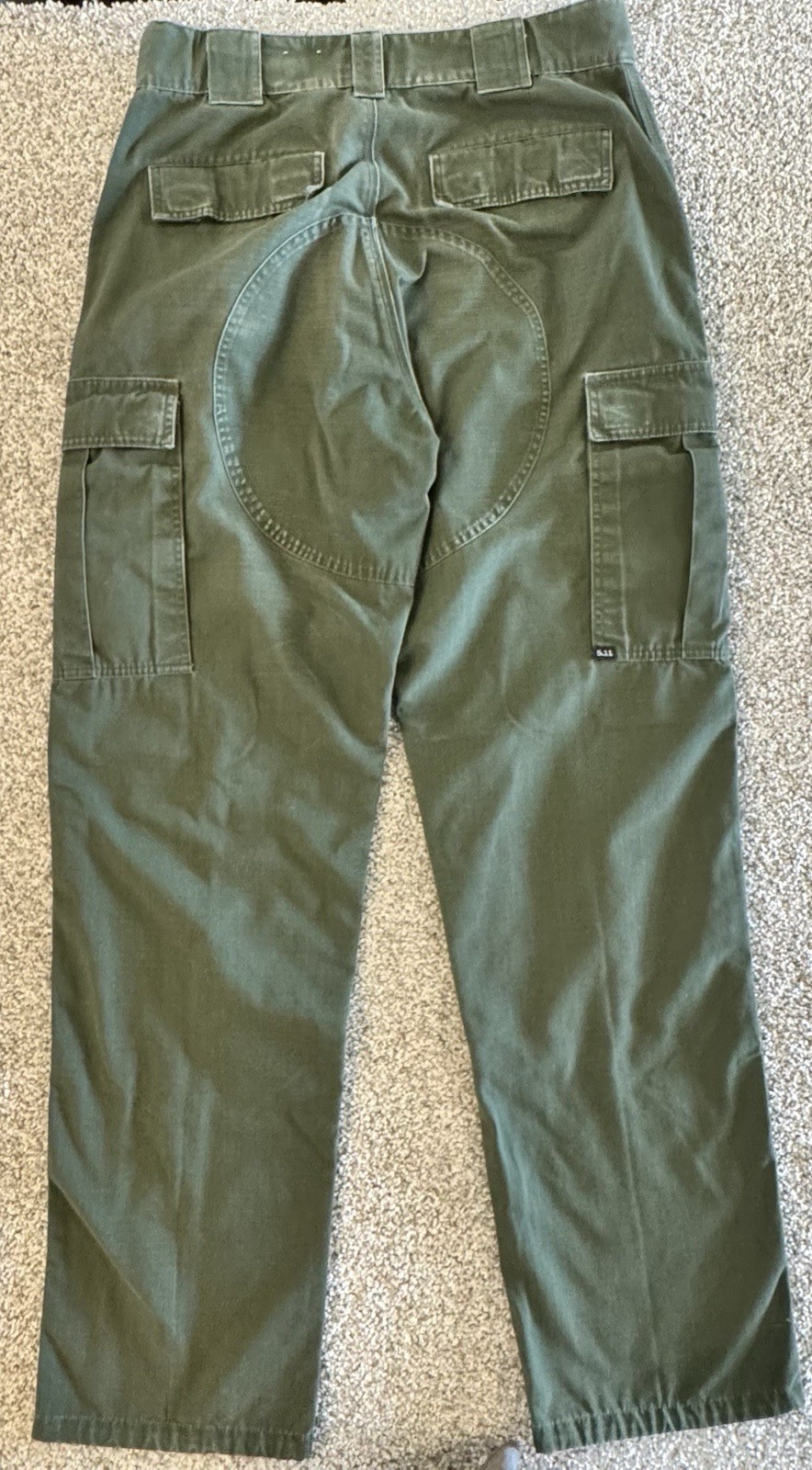 5.11 Tactical TDU Rip-Stop Cargo Pants Mens Medium Waist 74003 Army Green 511