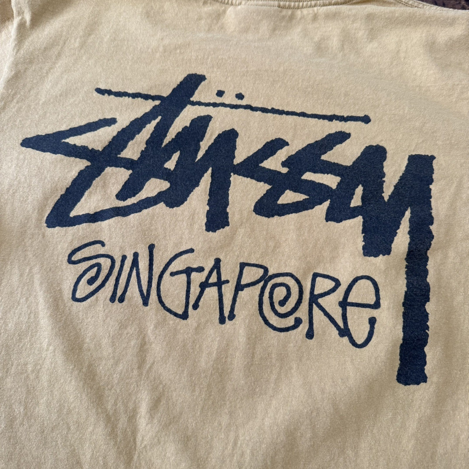 Stussy Singapore Chapter Tee (Medium) “Curry”