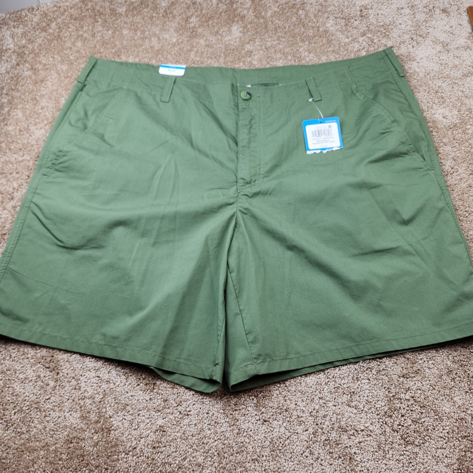 Columbia Pine Canyon Weekend Shorts Mens 42 Green NWT Hiking Outdoor 8in