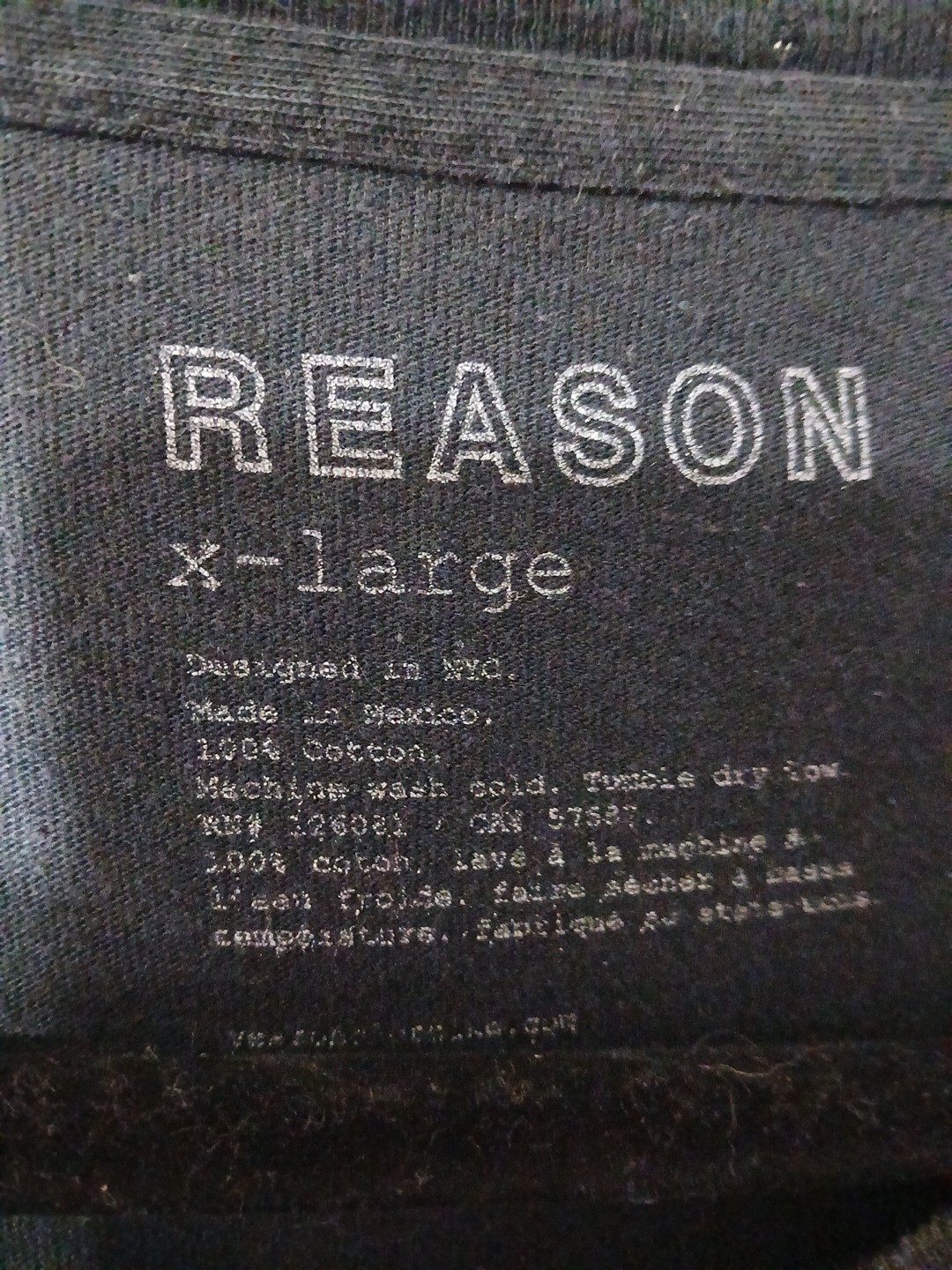 Reason Brand Fire and Skull Long Sleeve T-shirt Mens XL