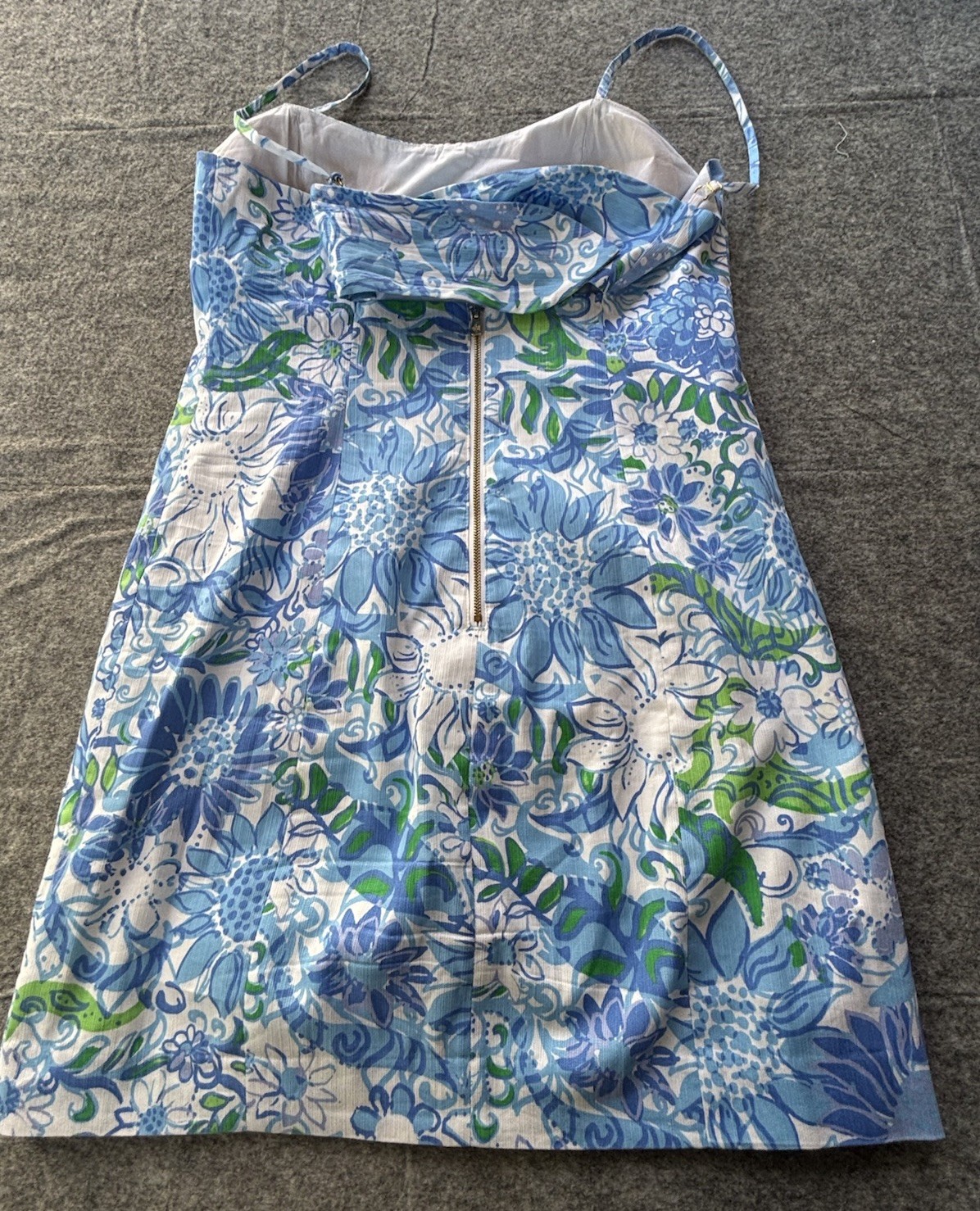 Lilly Pulitzer Shelli Stretch Dress Frenchie Blue Suns Out Dress Size 10