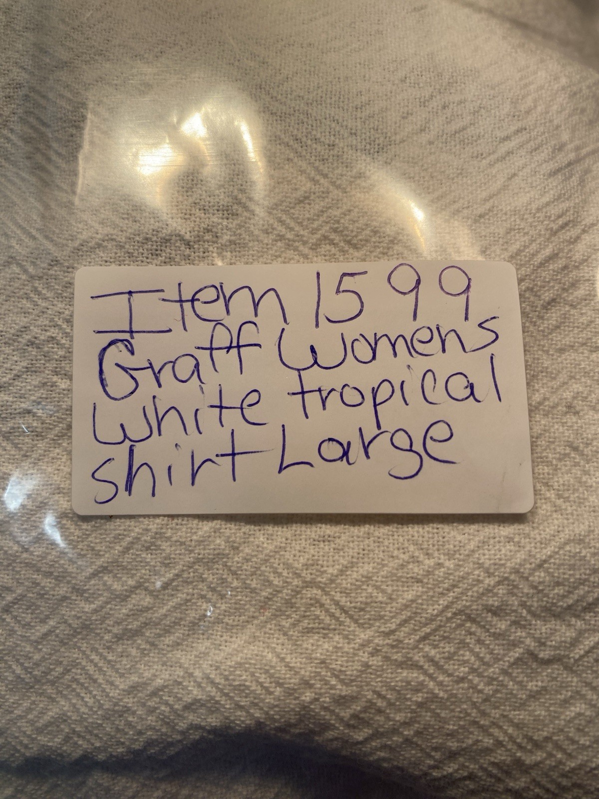Graff by UM Company Shirt Women’s Size Large Embroidered Beads Tropical Vacation