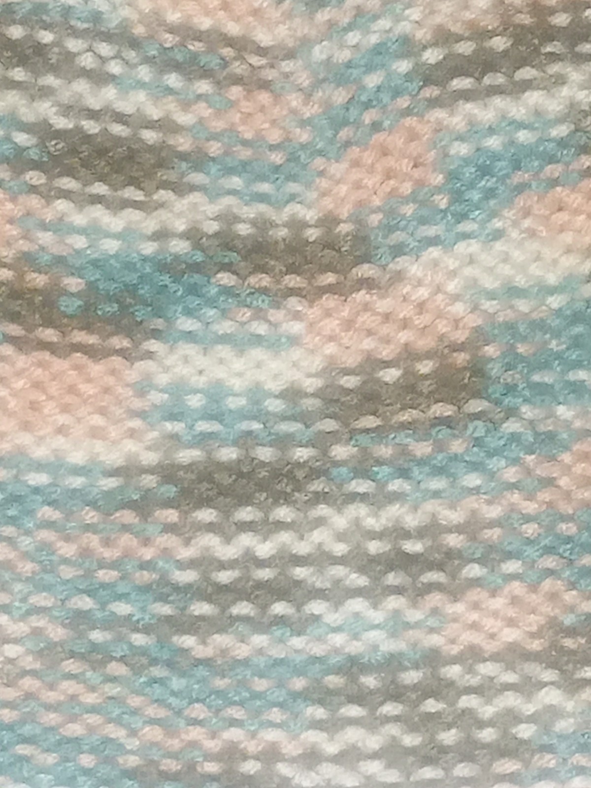 Handmade Multicolor Knit Beanie Hat Adult Coral Teal Brown White Cuffed