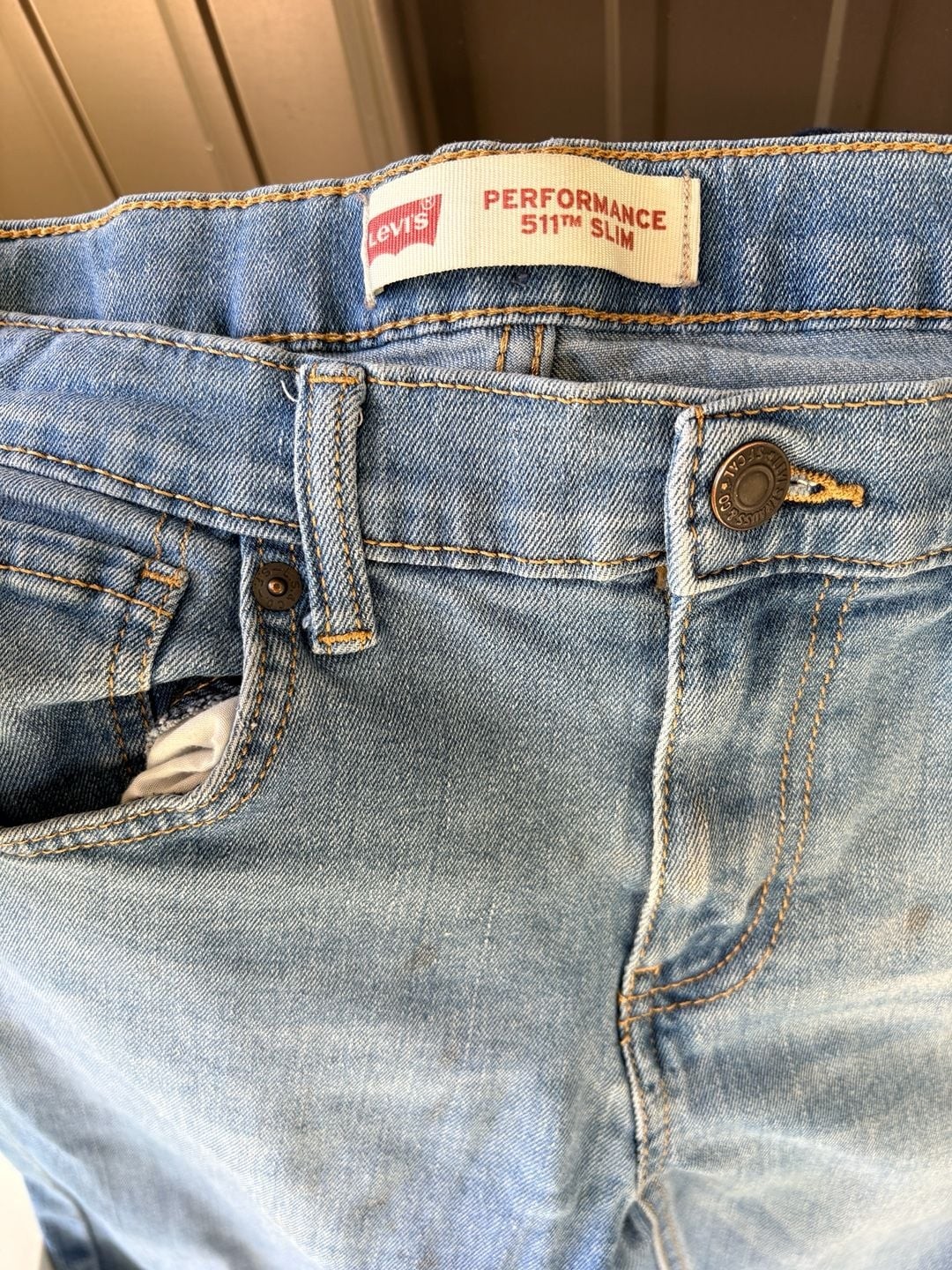 Levi’s 511 Slim Performance Kids Boys Jeans Size 16 Reg W28 x L30