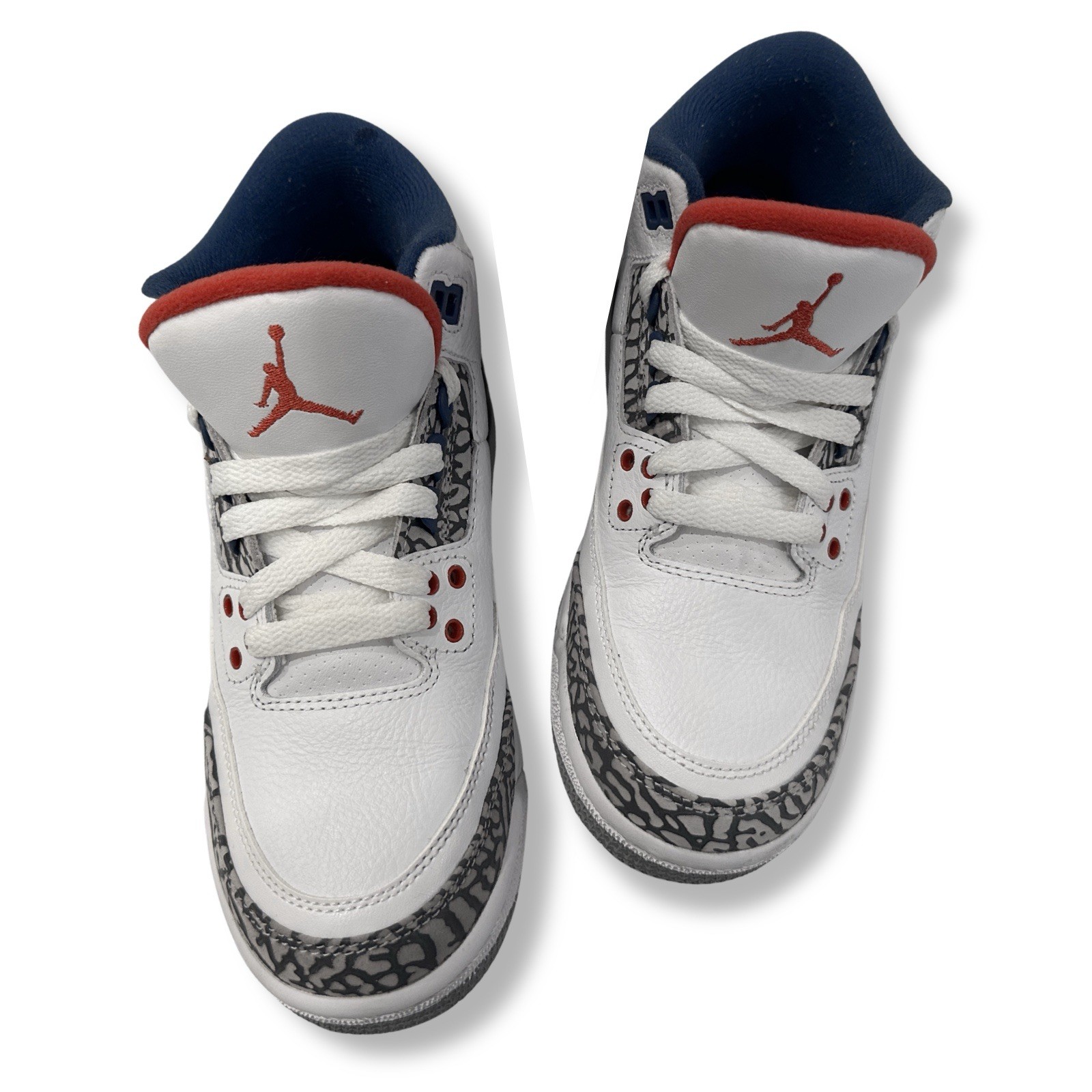 Nike Air Jordan 3 Retro OG True Blue 2016 Big Kids Size 4.5Y Sneakers