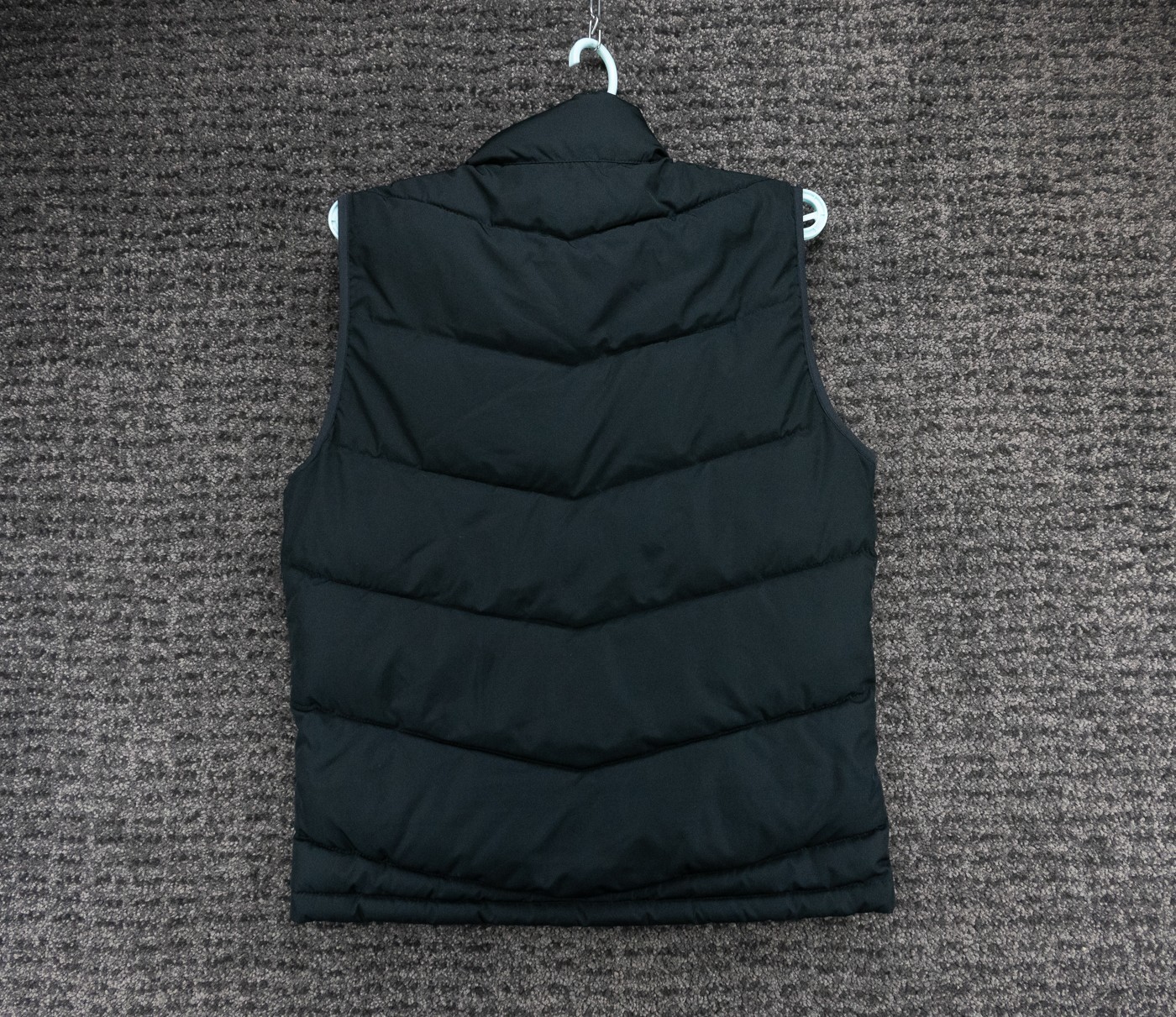 Hollister Puffer Vest Mens Medium Black Full Zip Insulated Jacket Outdoor Preppy