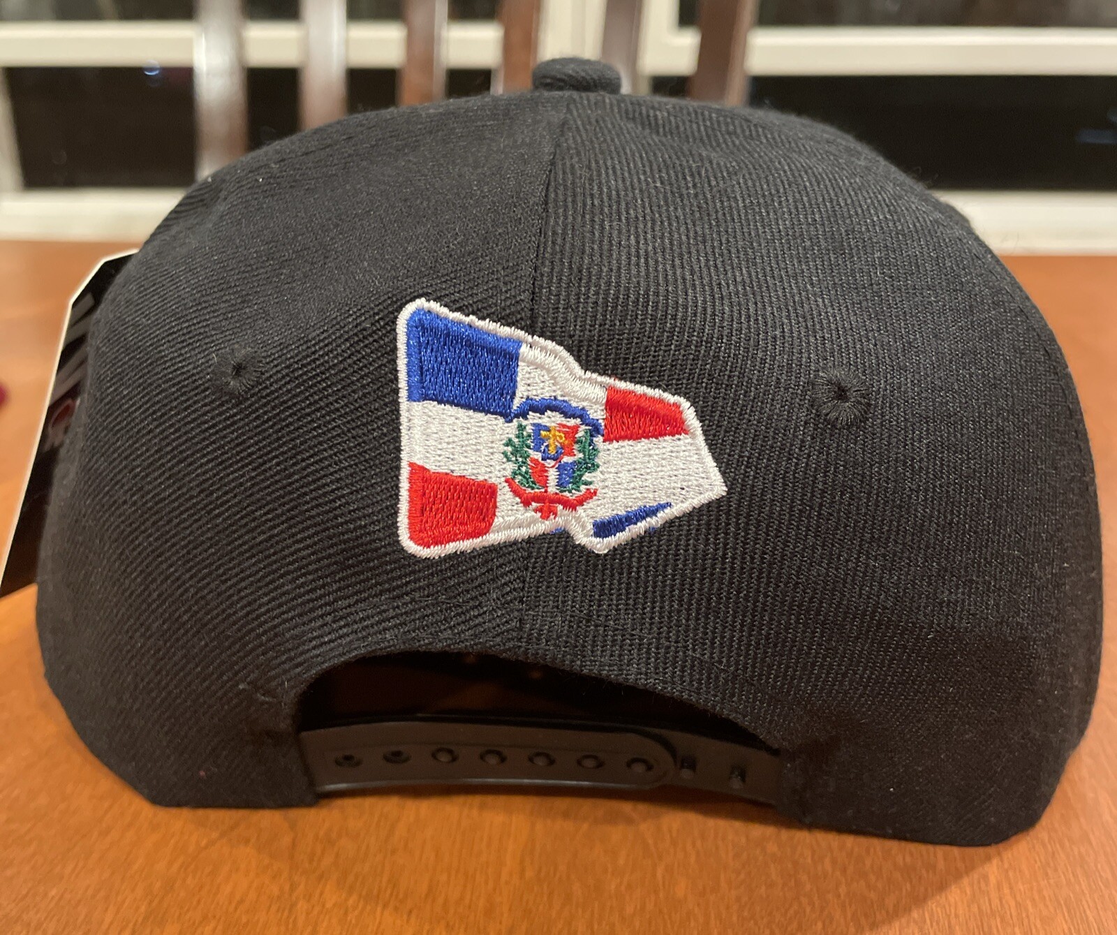 Dominican Republic DR Snapback Black Gorra Hat Cap W Shield Emblem Flag New Rare