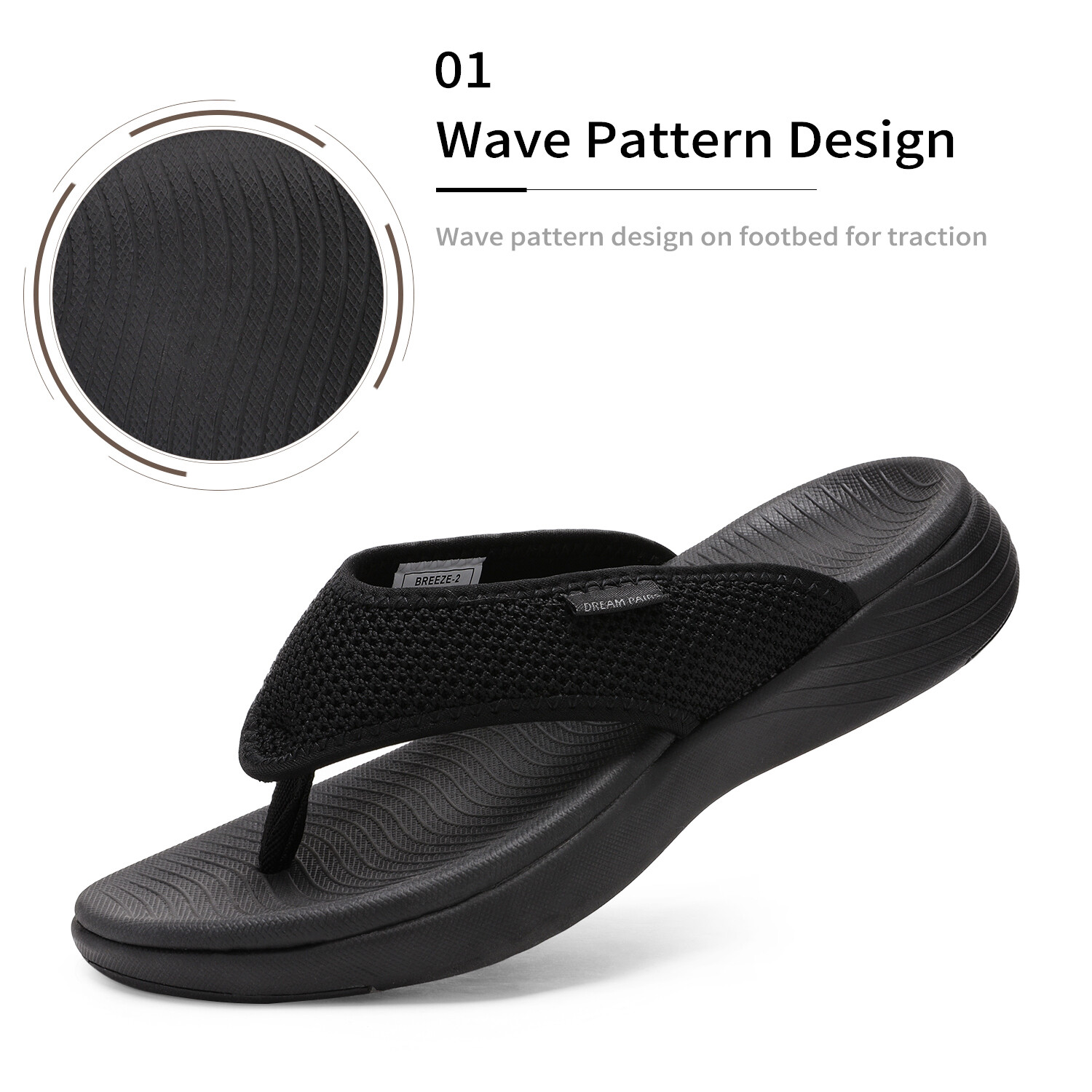 Womens Arch Support Soft Cushion Flip Flops Thong Sandals Slippers Shoes Size US