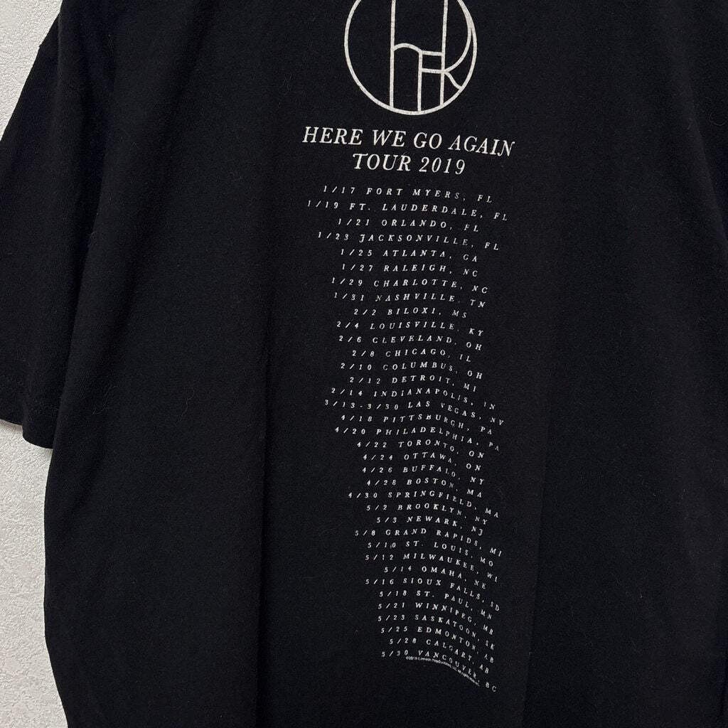 【Tultex】 Here We Go Again Tour Cher Tour Tee シェール 2019 ツアーTシャツ S-5705