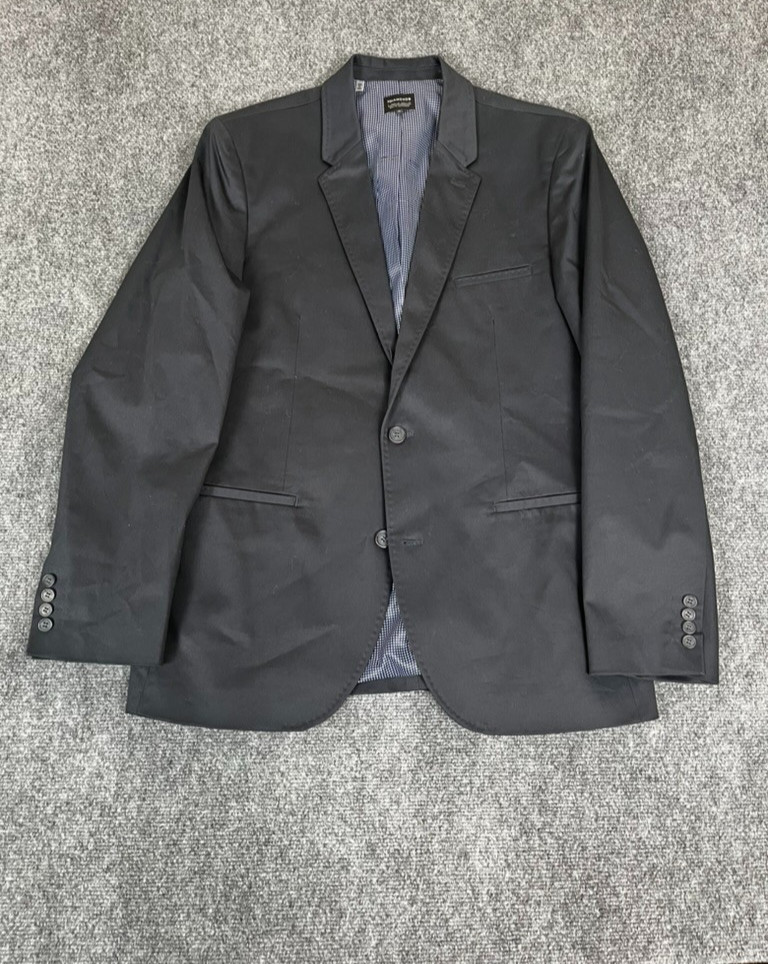 7 Diamonds Blazer Mens Dark Blue Sport Jacket 99%Cotton1% Spandex Size L