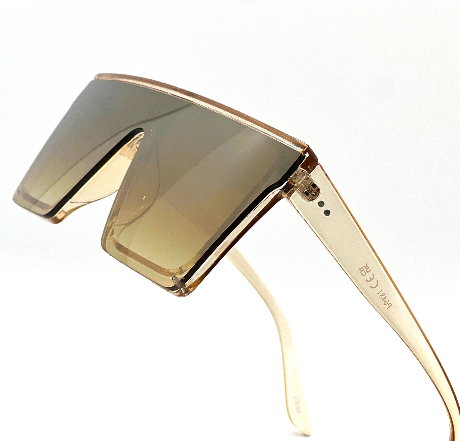 Men’s Women’s Sunglasses Fashion Designer Square Flat Black Lens Retro New Style
