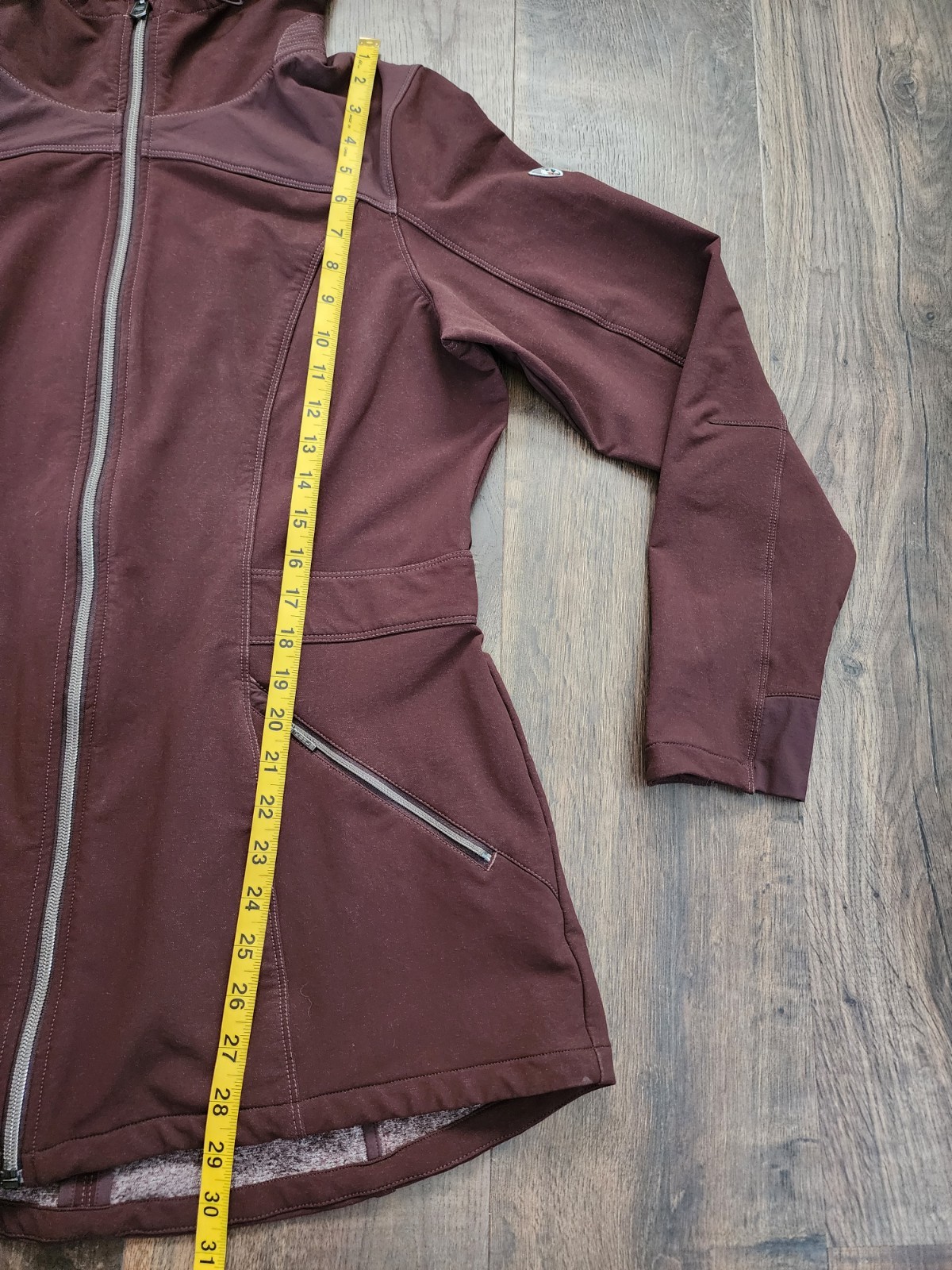 KÜHL Klash Trench Softshell Jacket Hooded Ganache Brown Large