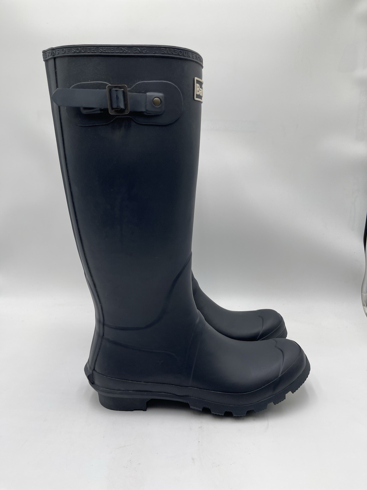 Barbour Women’s Bede Wellington Boots Navy Rubber Size 11US