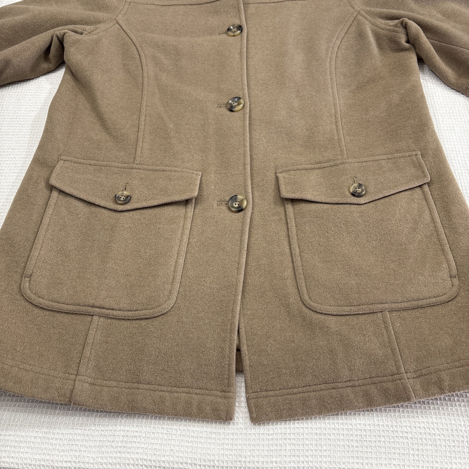 LL Bean Wool Peacoat Jacket Womens L Classic American Old Money Timeless Outdoor