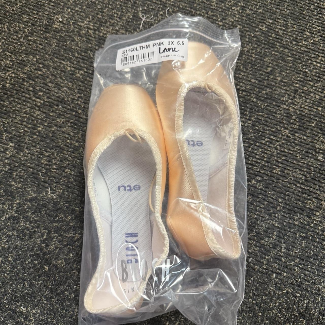 Bloch ETU Women’s Pink Ballet pointe Shoes Size 5.5 XXX W