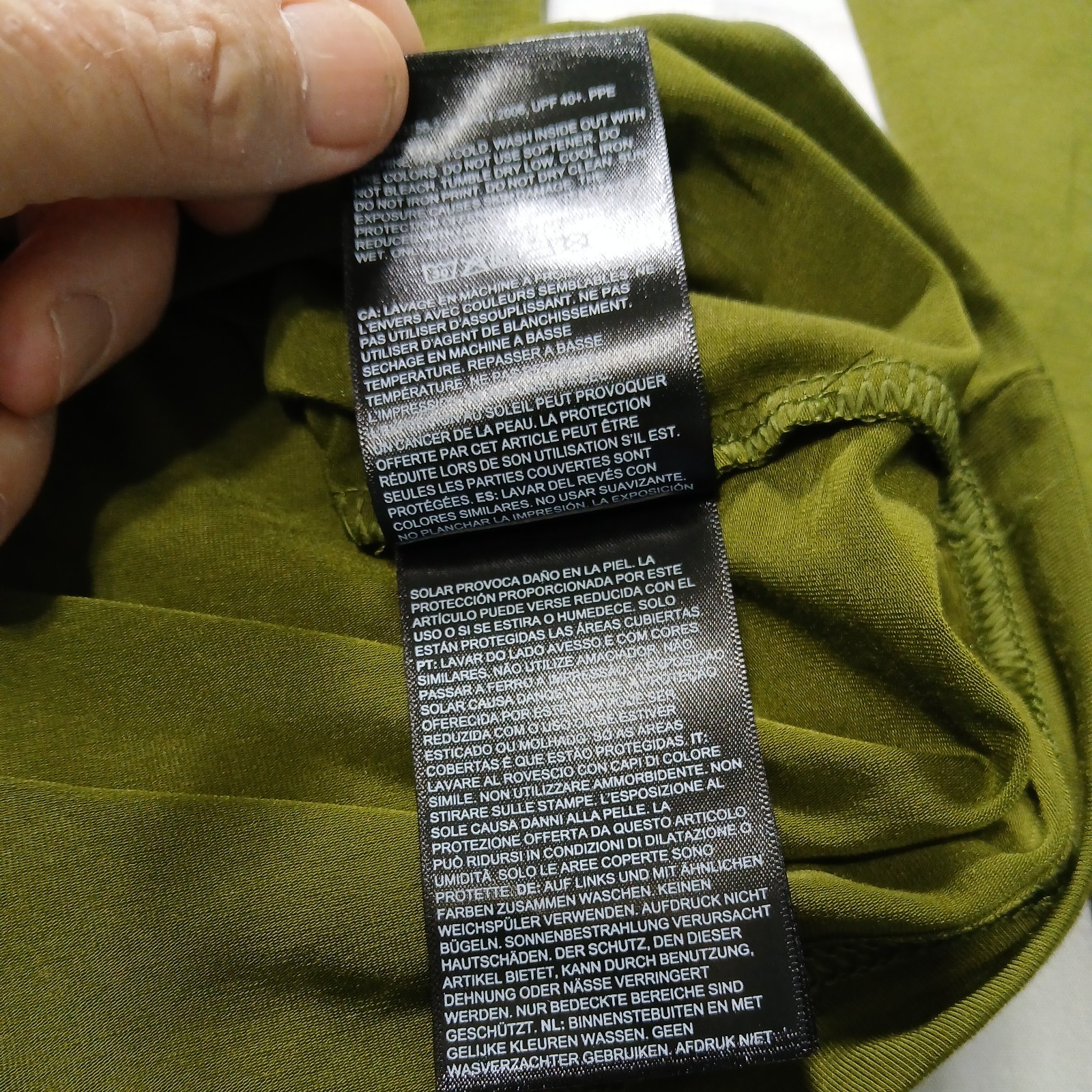The North Face Adventure Sun Hoodie Mens NWTs Large Olive Flash Dry Thumbholes