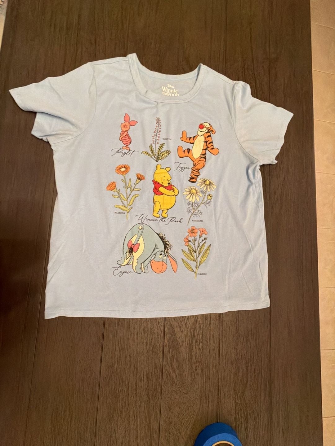 #31 Disney Winnie the Pooh and Friends Botanical Floral Graphic T-Shirt