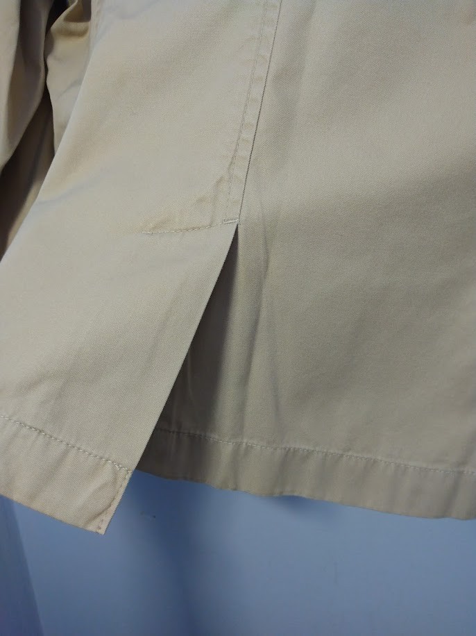 Lands’ End Women’s Utility Jacket Size Small Cotton Khaki Safari Flap Pockets