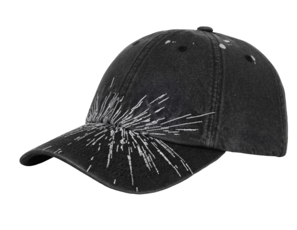 B T S Hat Washed Cotton Baseball Cap — What Is Your Love Song Printed Denim Vint