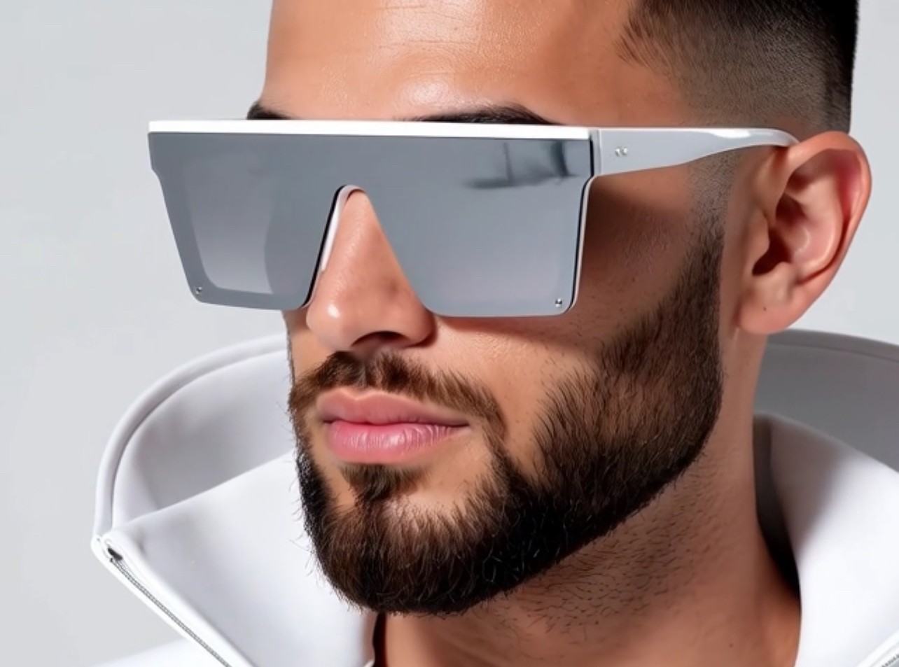 Men’s Women’s Sunglasses Fashion Designer Square Flat Black Lens Retro New Style