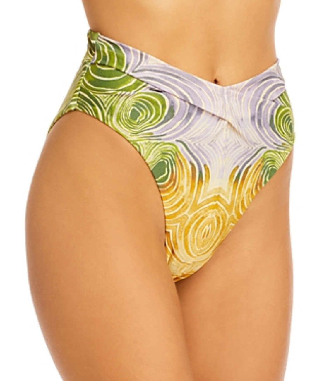 Andrea Iyamah Women Akacia Bikini Bottom Abstract Woodgrain Print Size S