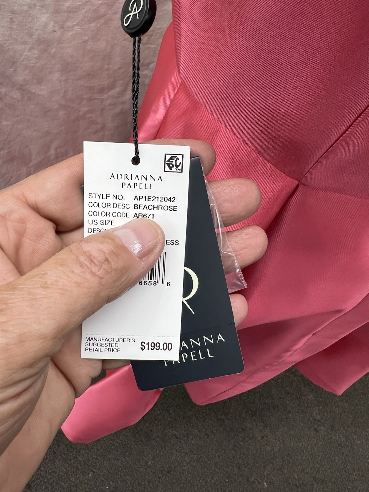 ADRIANNA PAPELL DRESS/NEW WITH TAG/RETAIL$245/SIZE 14/FIT &FLARE/beachrose