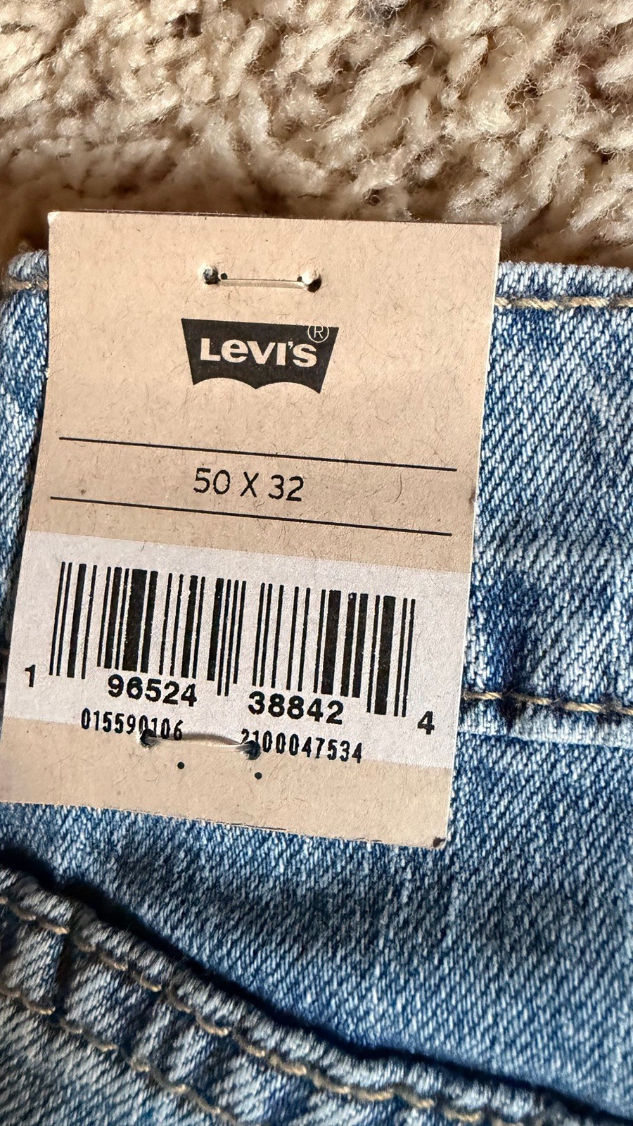Men’s NWT Levi’s 559 Jeans Size 50 x 32