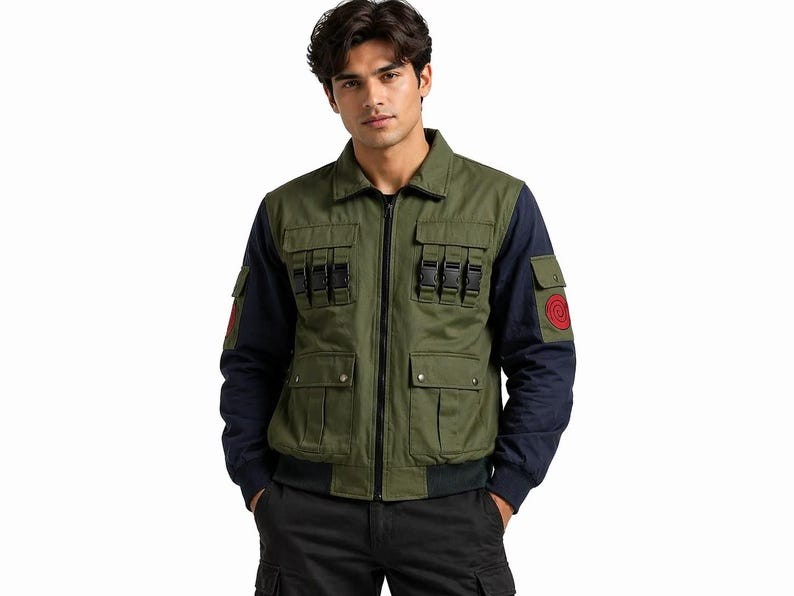 Naruto Green Cotton Jacket | Anime Style Naruto Ninja Cotton Jacket