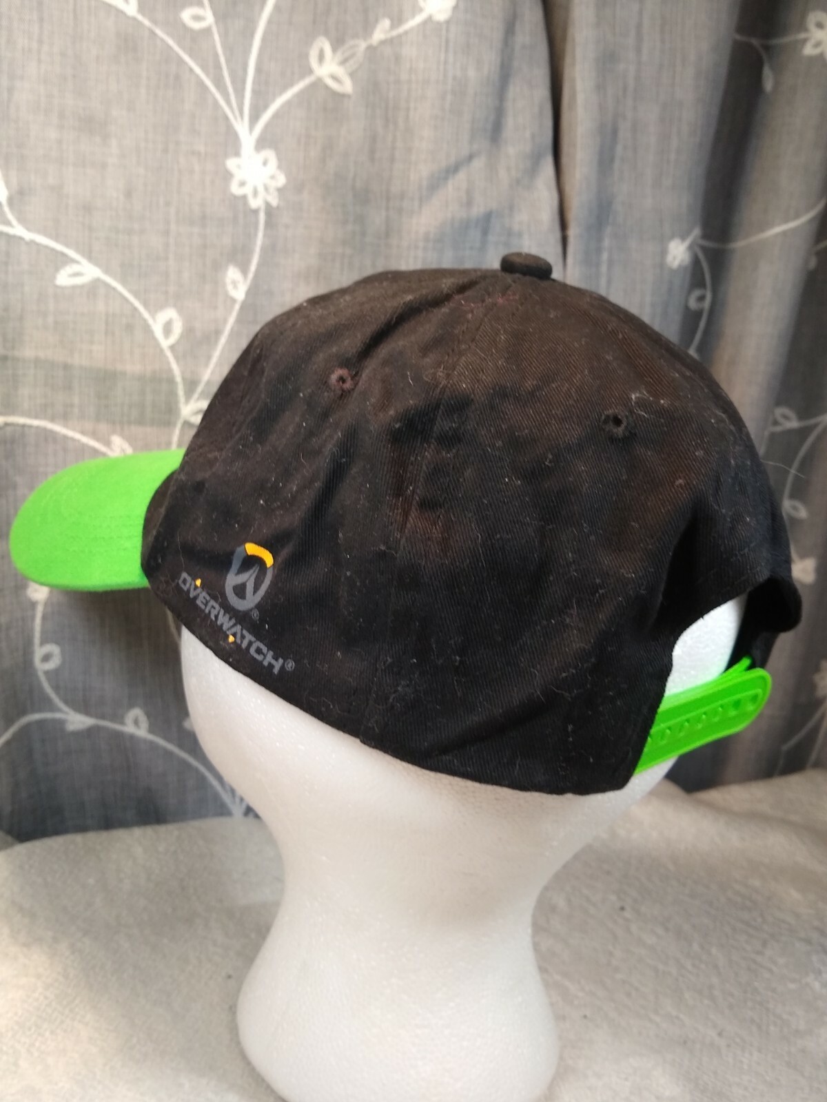 Overwatch Lucio Snapback Cap, Embroidered Logo, Black Canvas/Denim. Kid or Adult