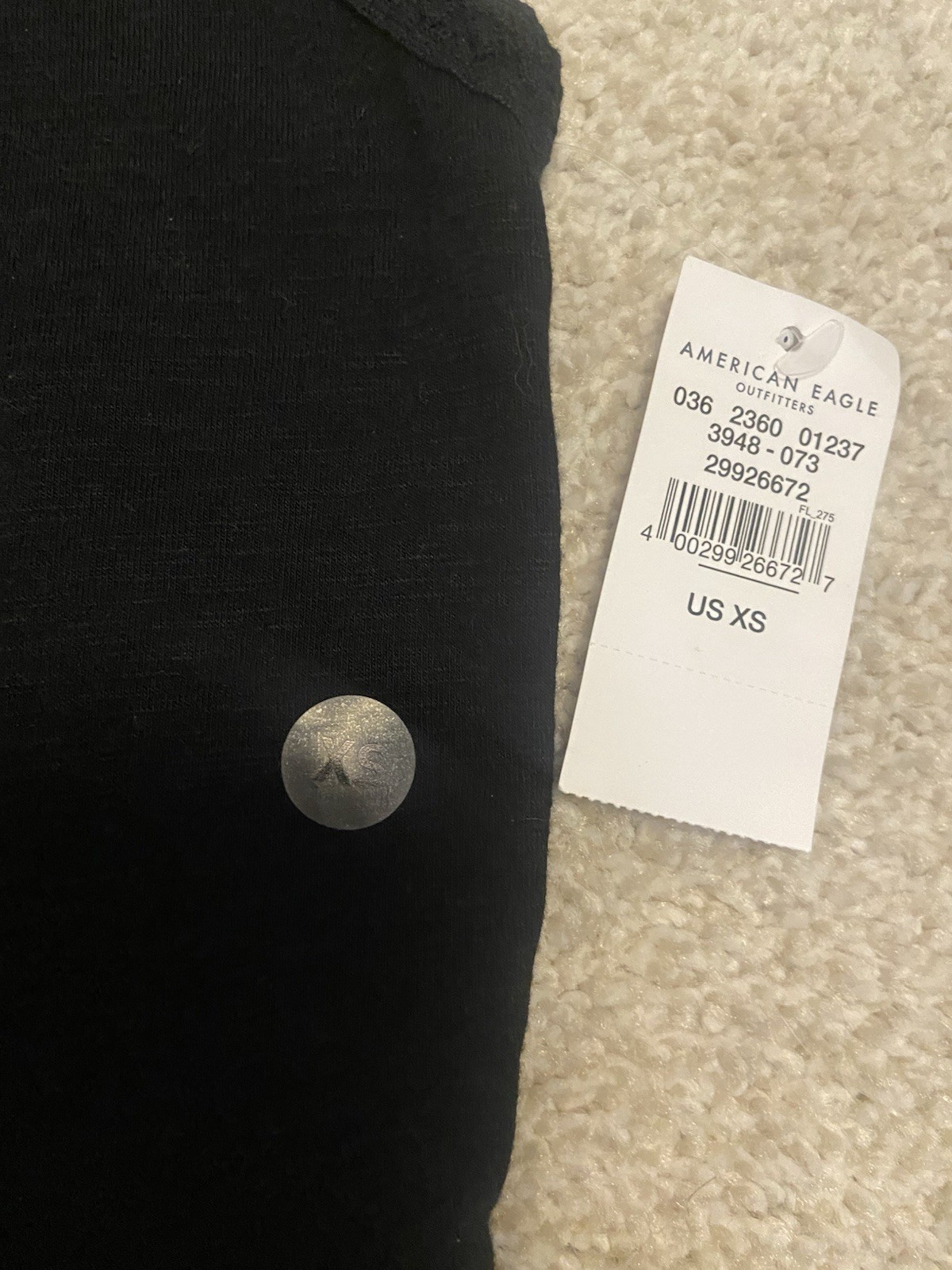Women’s American Eagle Outfitters Black High-Neck Tank Top – Size XS