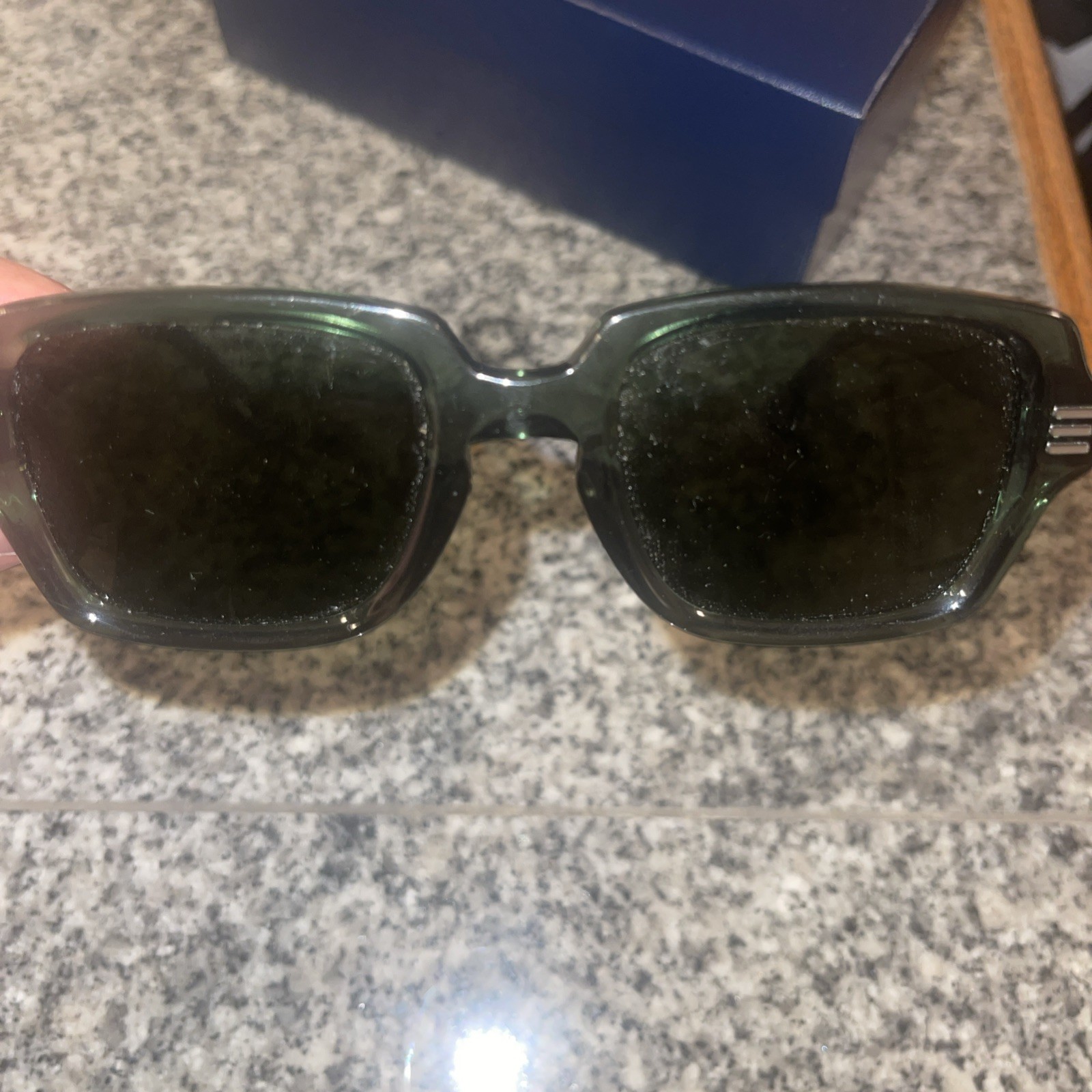 Burberry Eldon BE4349 394671 Sunglasses Men’s Green/Green Rectangle Shape 51mm