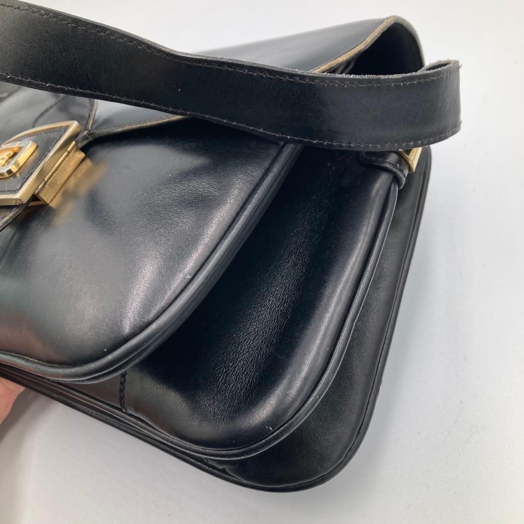 Celine Vintage Shoulder Bag Brown Excellent Condition Japan 0611851