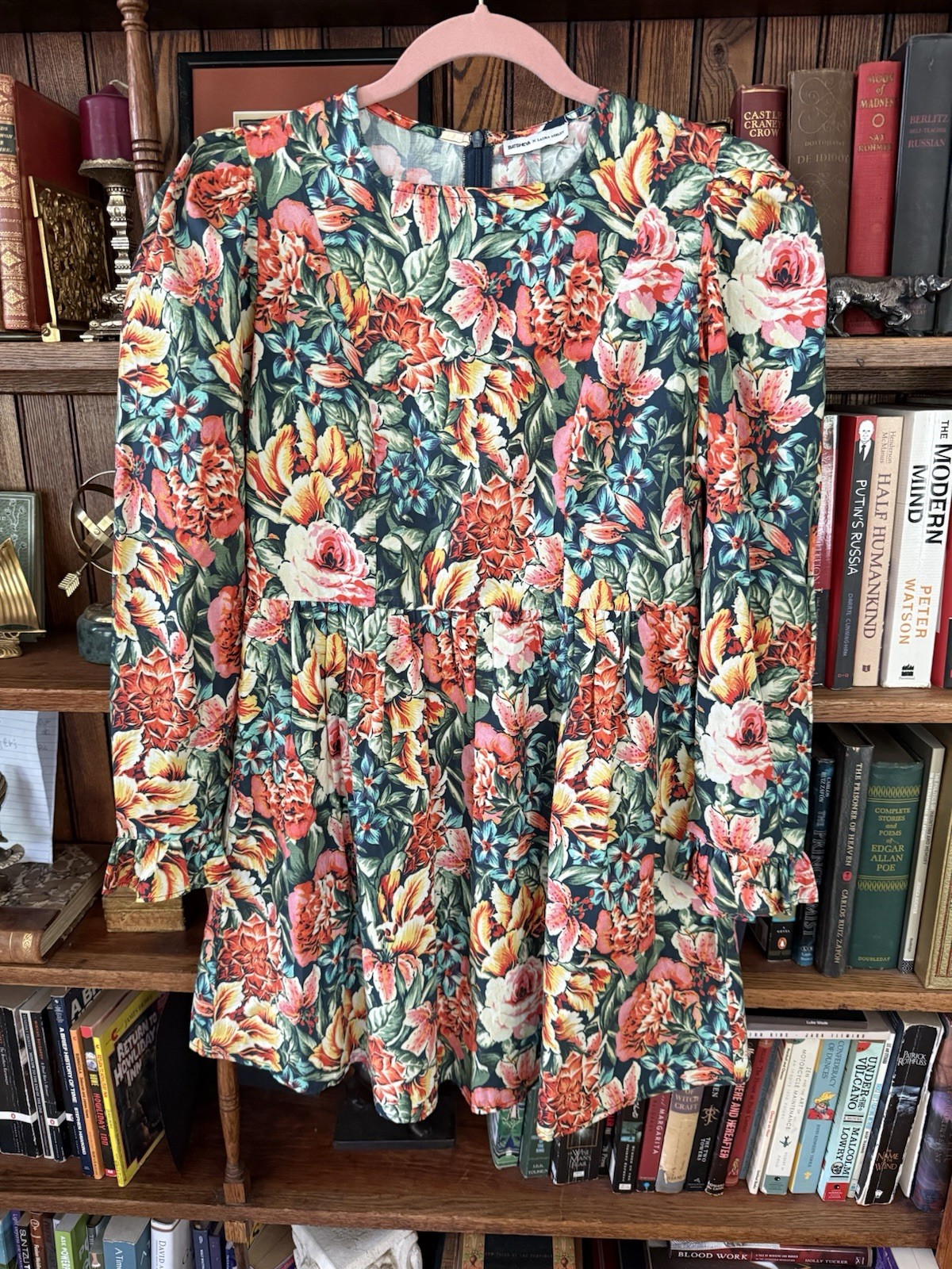 BATSHEVA X LAURA ASHLEY 6 Seren Archive Print Floral Mini Prairie Dress