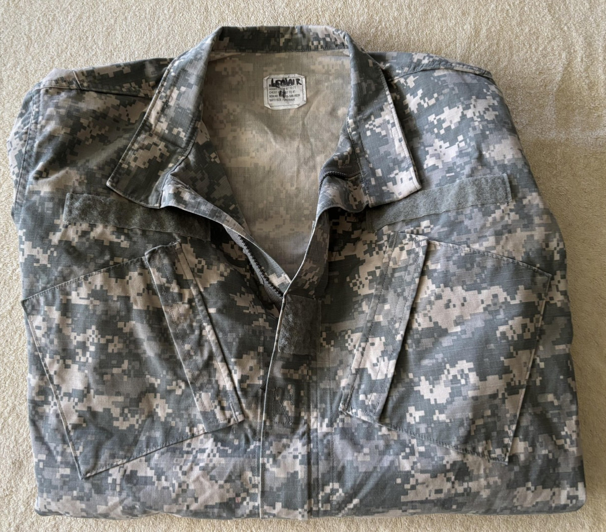 Lancer US Army ACU Jacket Mens Medium Regular Digital Camo UCP Ripstop Tactical