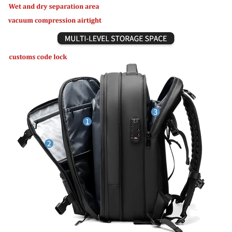 Travel Men 17 Inch Laptop Backpack Business Large Capacity & School Backpack