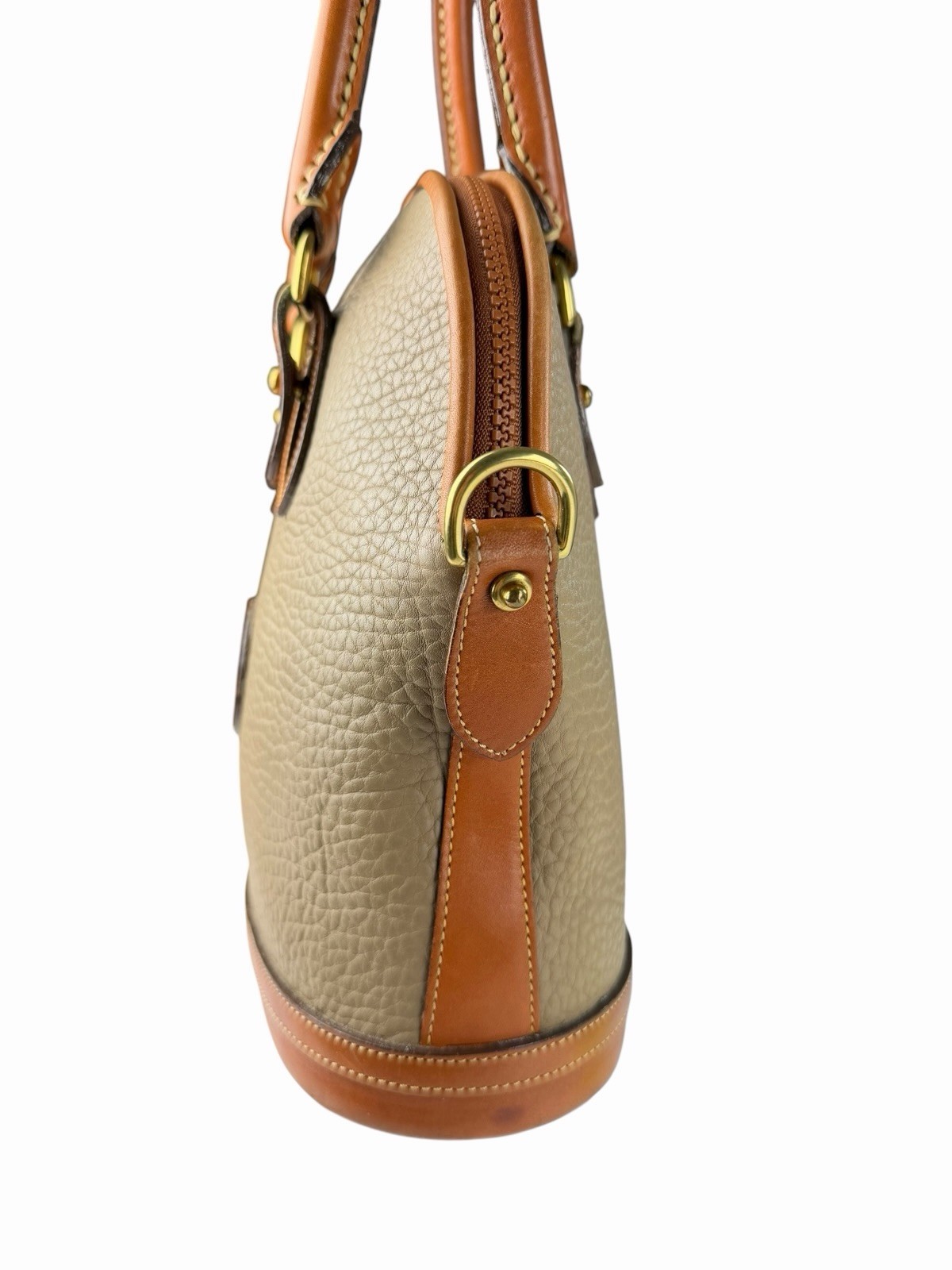 Dooney & Bourke Vintage Pebbled Leather Dome/Bucket All-Weather Leather Handbag