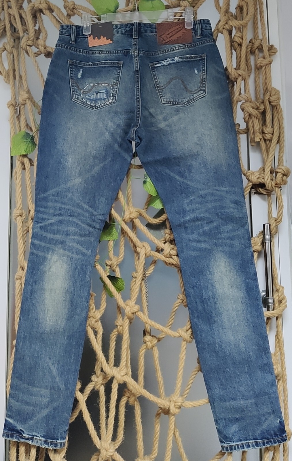 NWT BBCICECREAM PATCHED STONE WASHED MEN’S JEANS 7 SIZES 30-42 US FREE SHIPPING