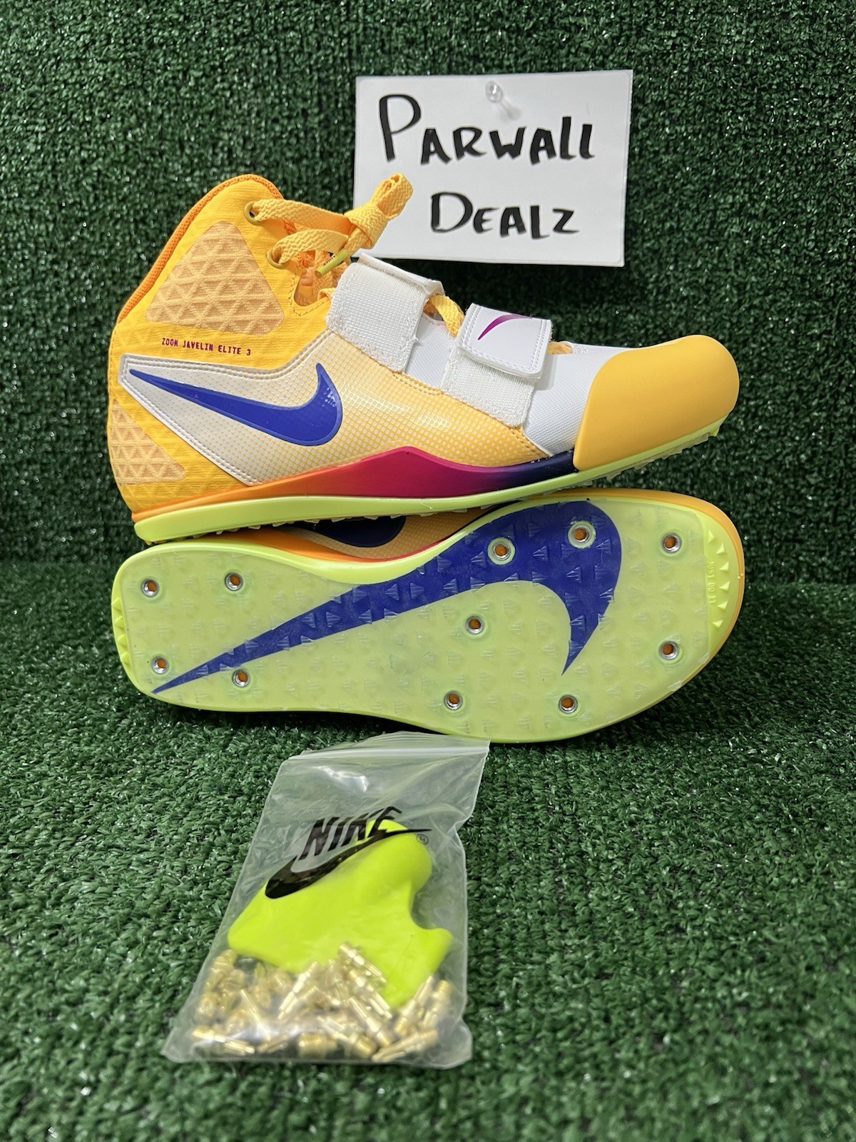 Nike Javelin Elite 3 Track Field Yellow Citron Mens 7.5 Womens 9 FZ9626-800 NBY