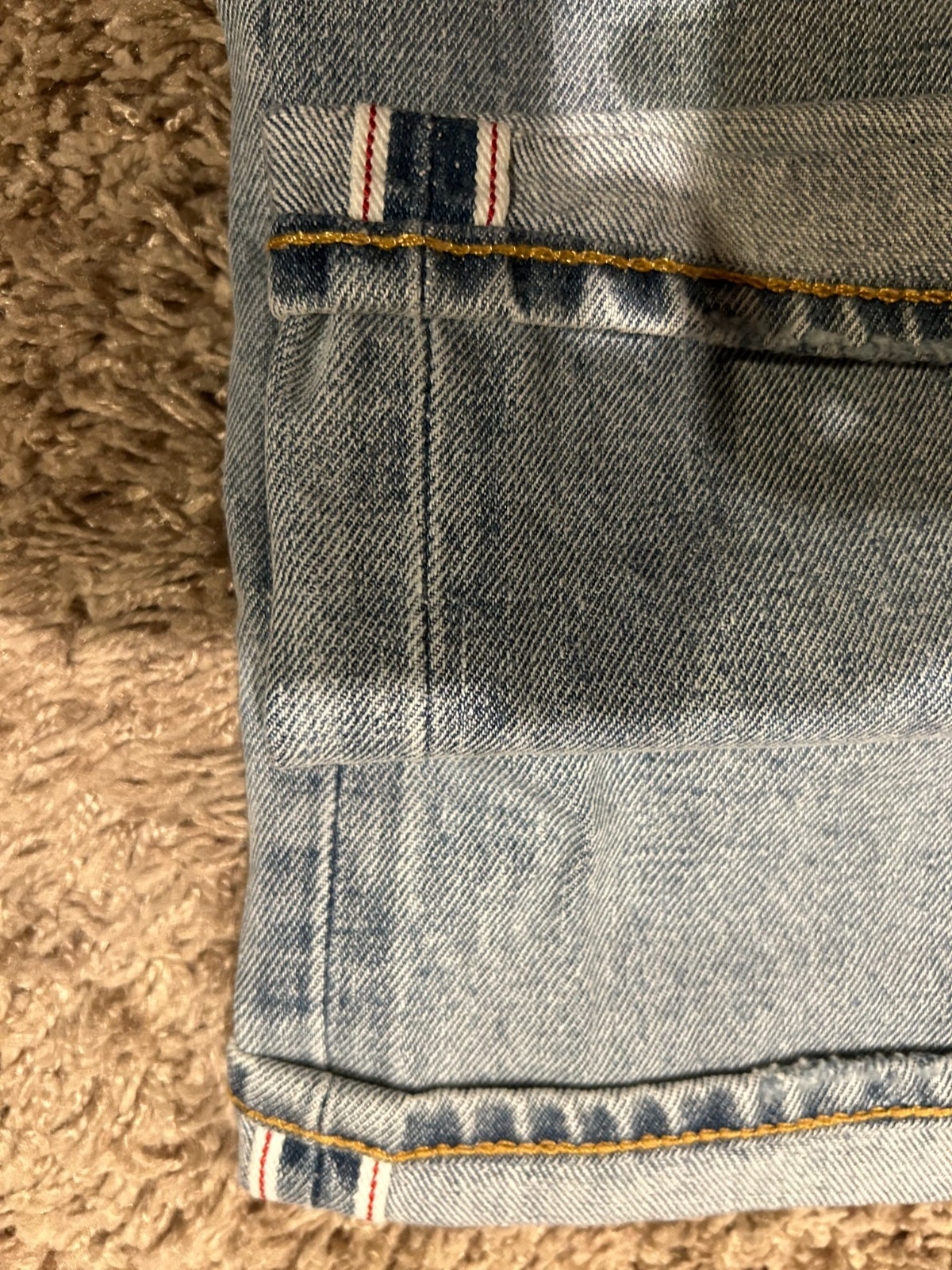 Levi’s Premium 501 Original Fit Selvedge Jeans Blue Men’s Size NWT RT$148 3600