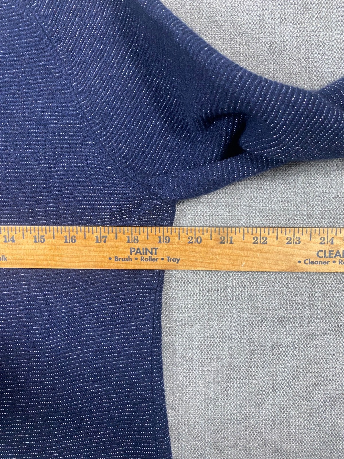 Banana Republic Blue With silver Shimmer Womens M Sweater Flare Cuff